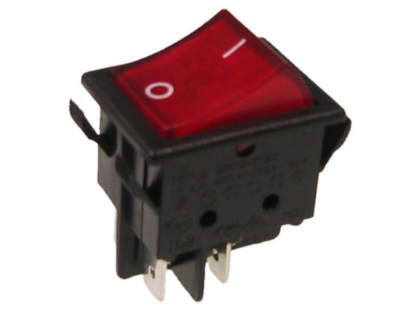 WIPPSCHALTER 2p.SCHWARZ/ROTLICHT