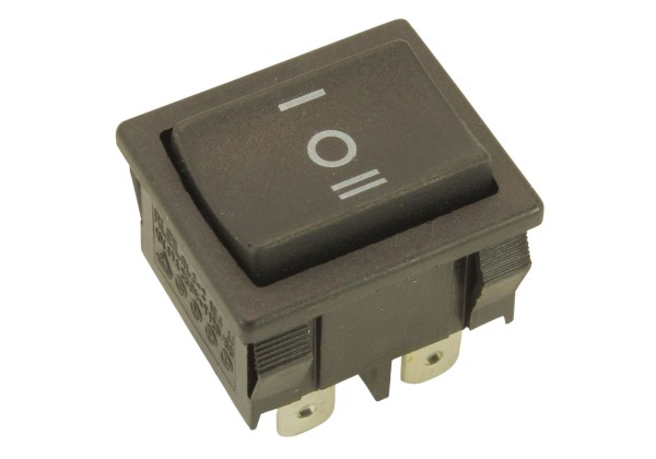 WIPPSCHALTER I-O-II 2-pol.22x19mm schwarz