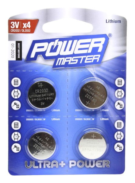 KNOPFZELLE CR 2032 LITHIUM 5er    