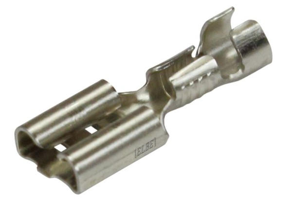 FLACHSTECKERHÜLSE 6,3mm STAHL