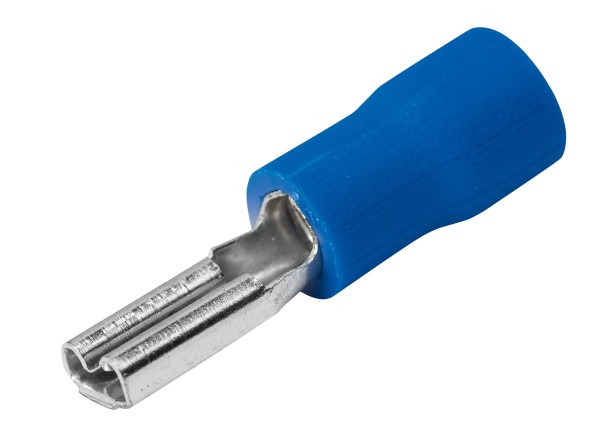 FLACHSTECKERHÜLSE BLAU 2,9mm