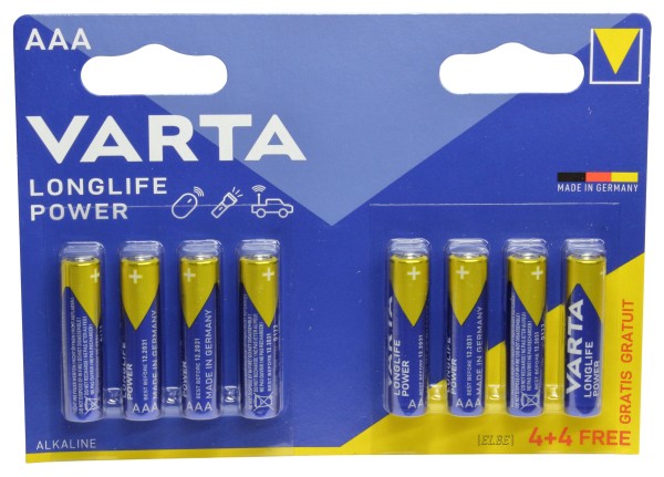 Alkaline Batterie AAA 1.5 V 8-Blister