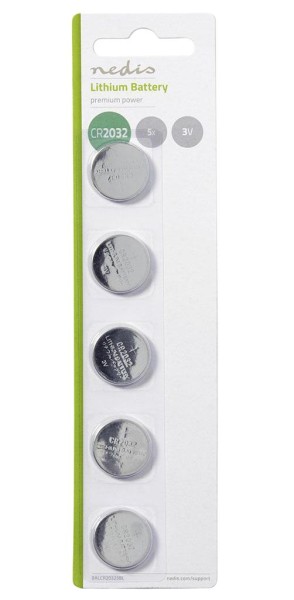 KNOPFZELLE CR 2032 LITHIUM 5er    